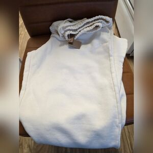 SKIMS French Terry Straight Leg Pant | ECRU | XS | NWT